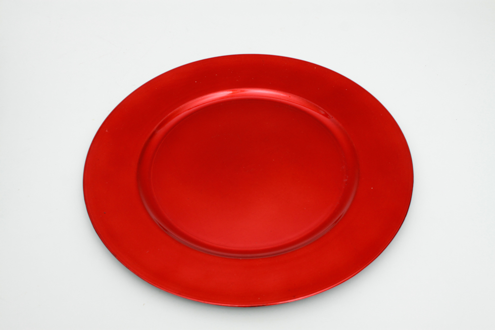 Collection of Red Charger Plates