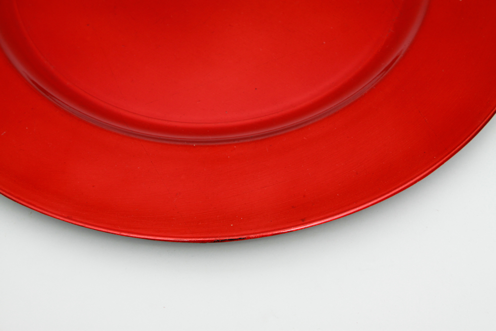 Collection of Red Charger Plates