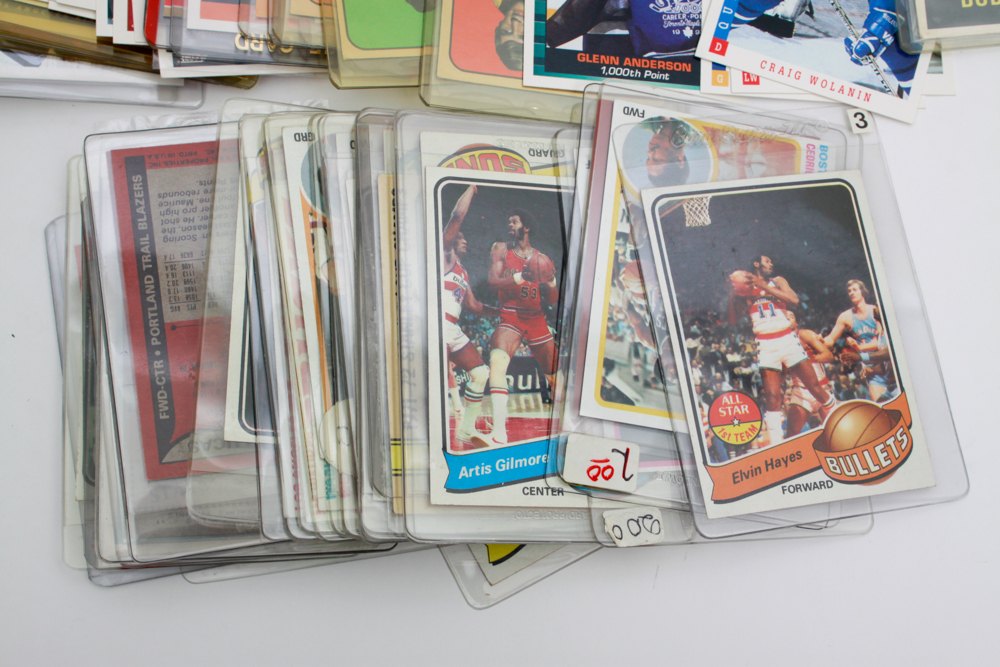 Collection of Baseball, Football, Basketball, & Hockey Trading Cards