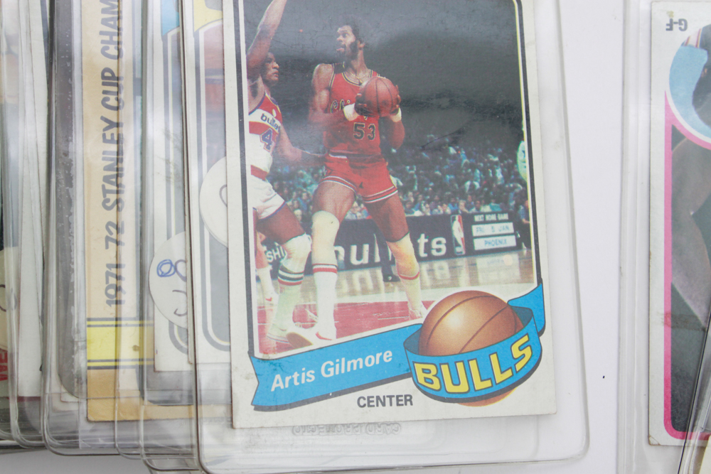 Collection of Baseball, Football, Basketball, & Hockey Trading Cards