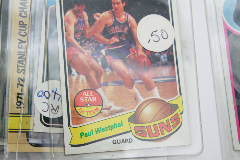 Collection of Baseball, Football, Basketball, & Hockey Trading Cards