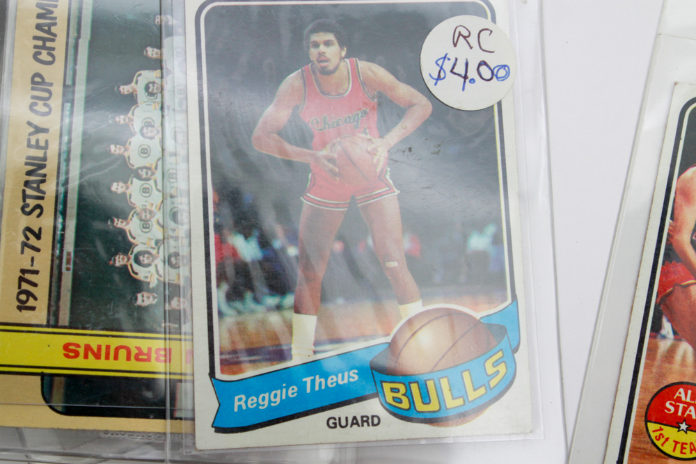 Collection of Baseball, Football, Basketball, & Hockey Trading Cards