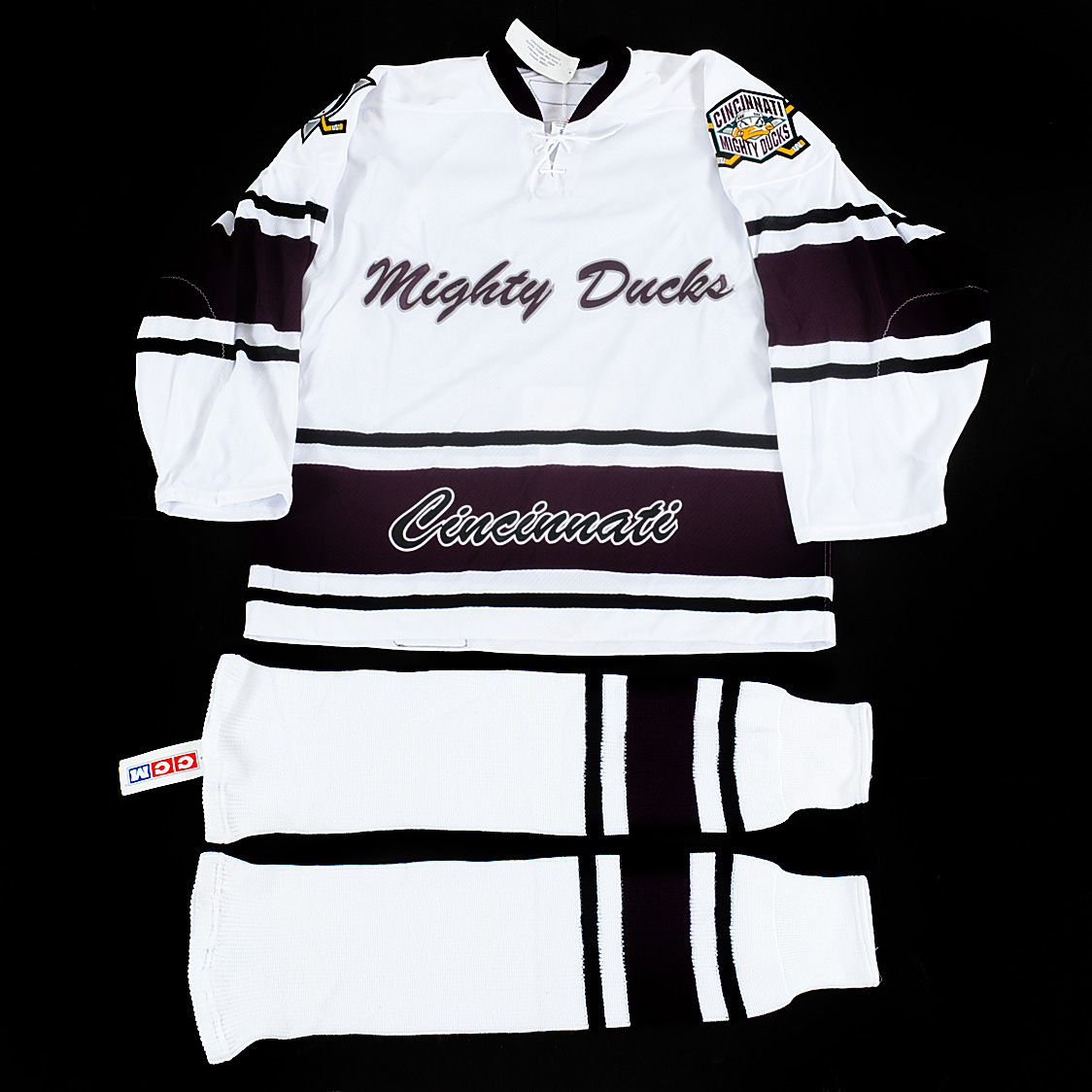 Cincinnati Mighty Ducks Proto-Type Jersey with Socks