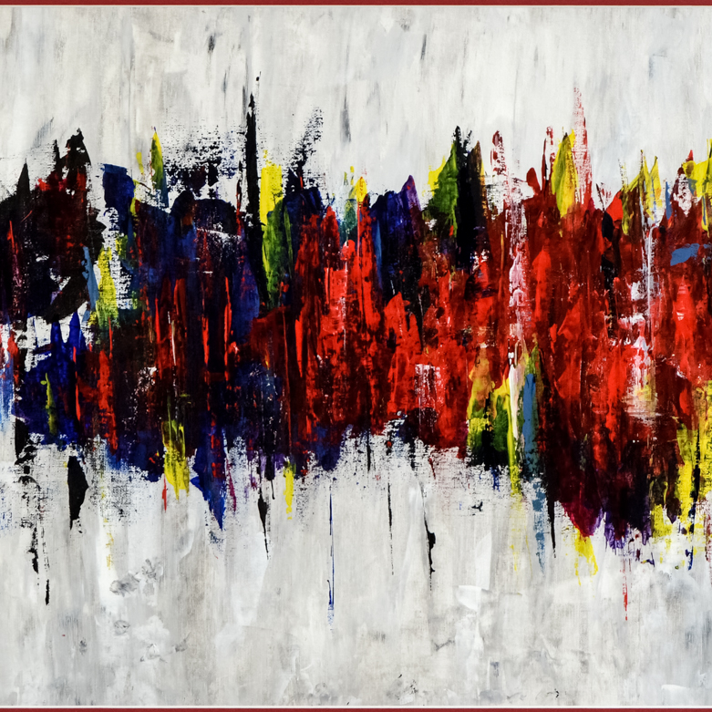 Kristina Novak Signed Acrylic Painting on Canvas "Infusion"