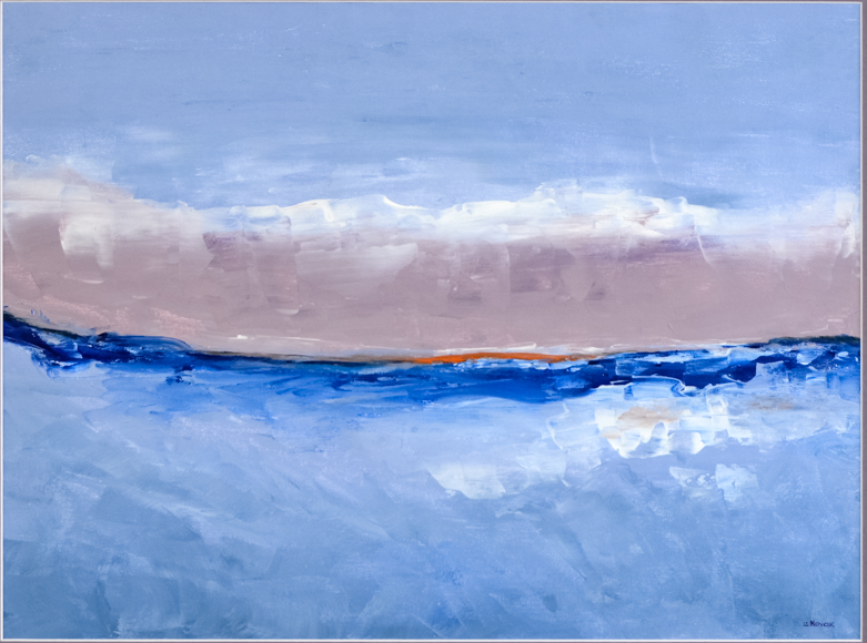 Kristina Novak Signed Acrylic Painting on Canvas "Sunrise"