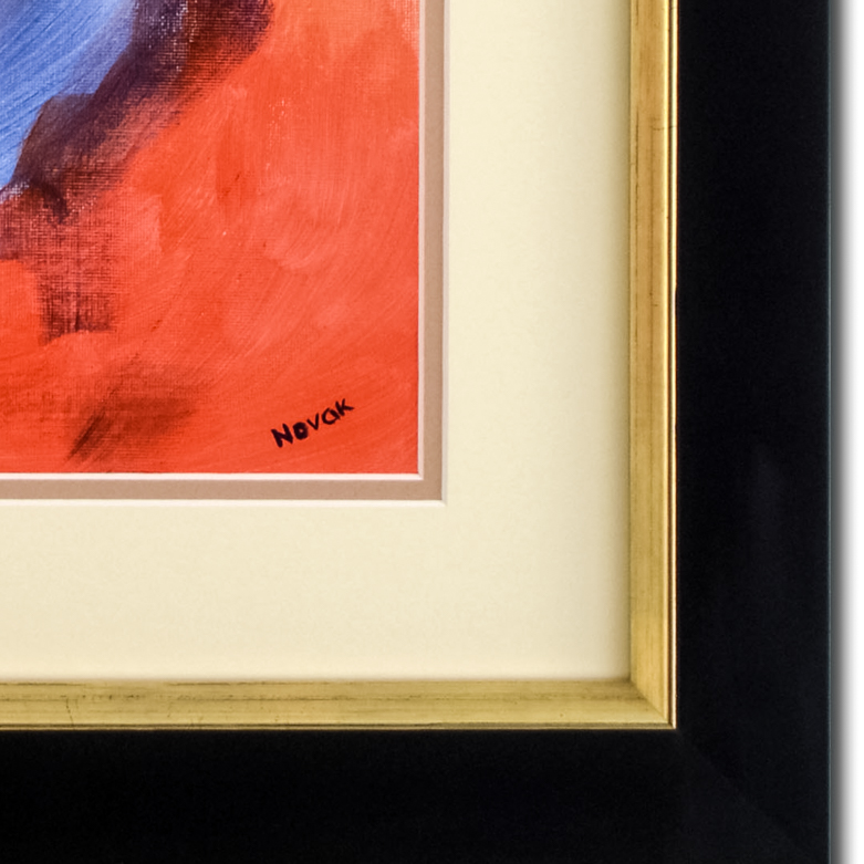 Kristina Novak Signed Acrylic Painting on Canvas "By The Sea"