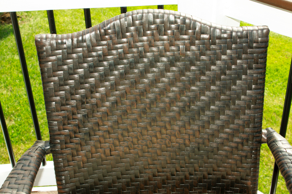 Four Frontgate Outdoor Chairs with Cushions