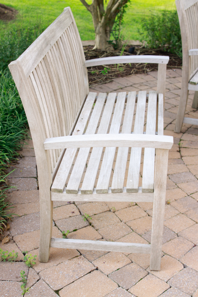 Set of Rock Wood Outdoor Teak Furniture