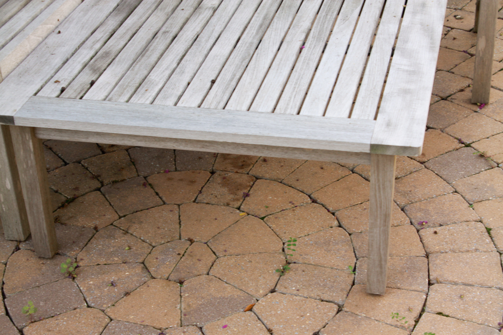 Set of Rock Wood Outdoor Teak Furniture