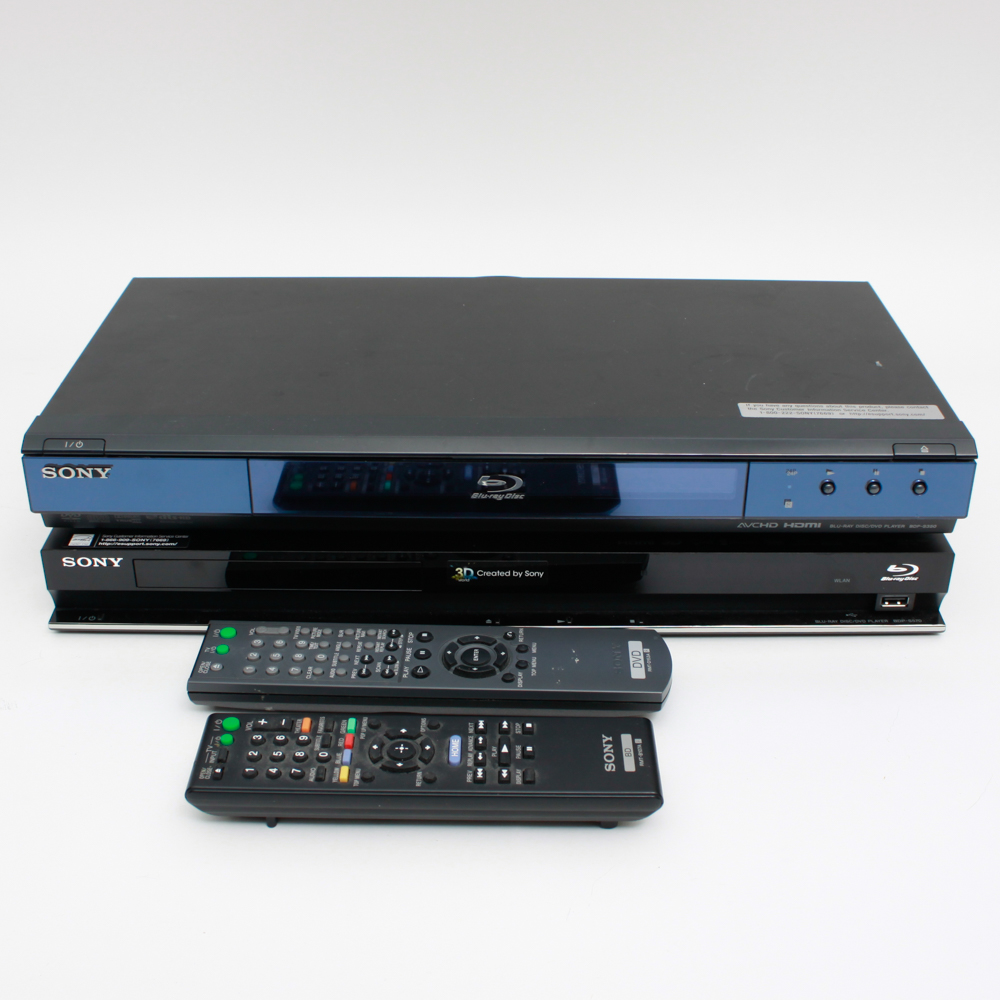 Two Sony Blu-Ray Players