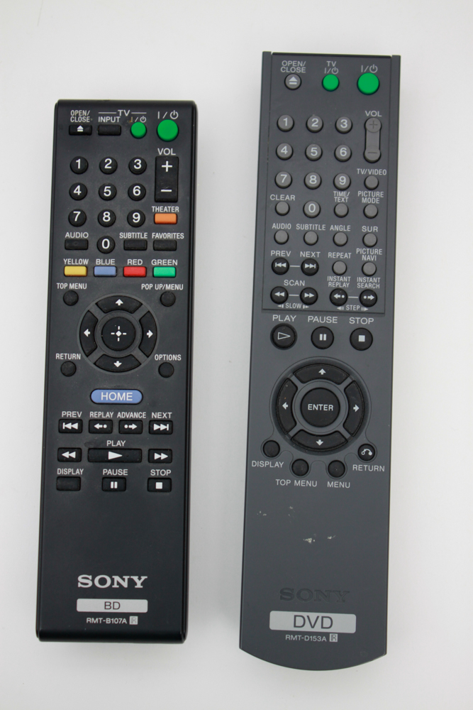 Two Sony Blu-Ray Players