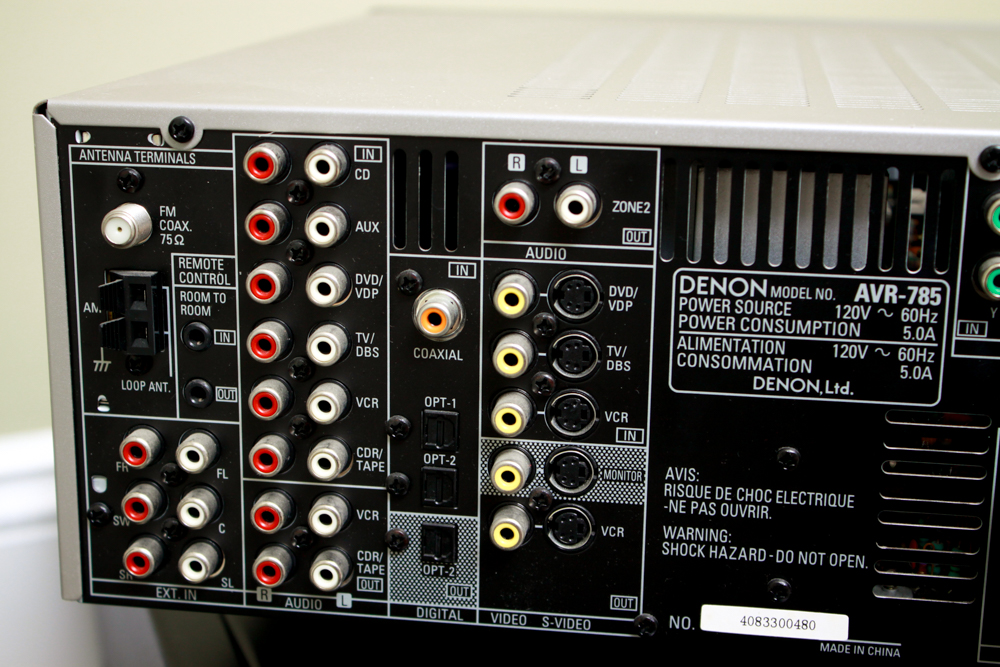 Denon Receivers and Sony CD Changer