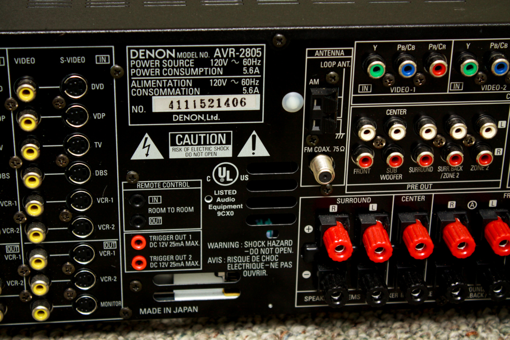 Denon Receivers and Sony CD Changer