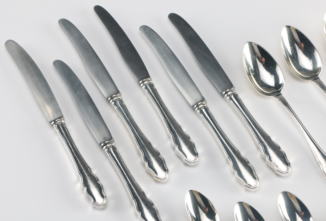German Silver Flatware Set