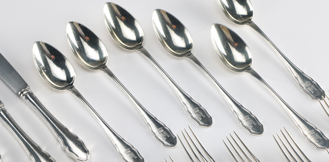 German Silver Flatware Set
