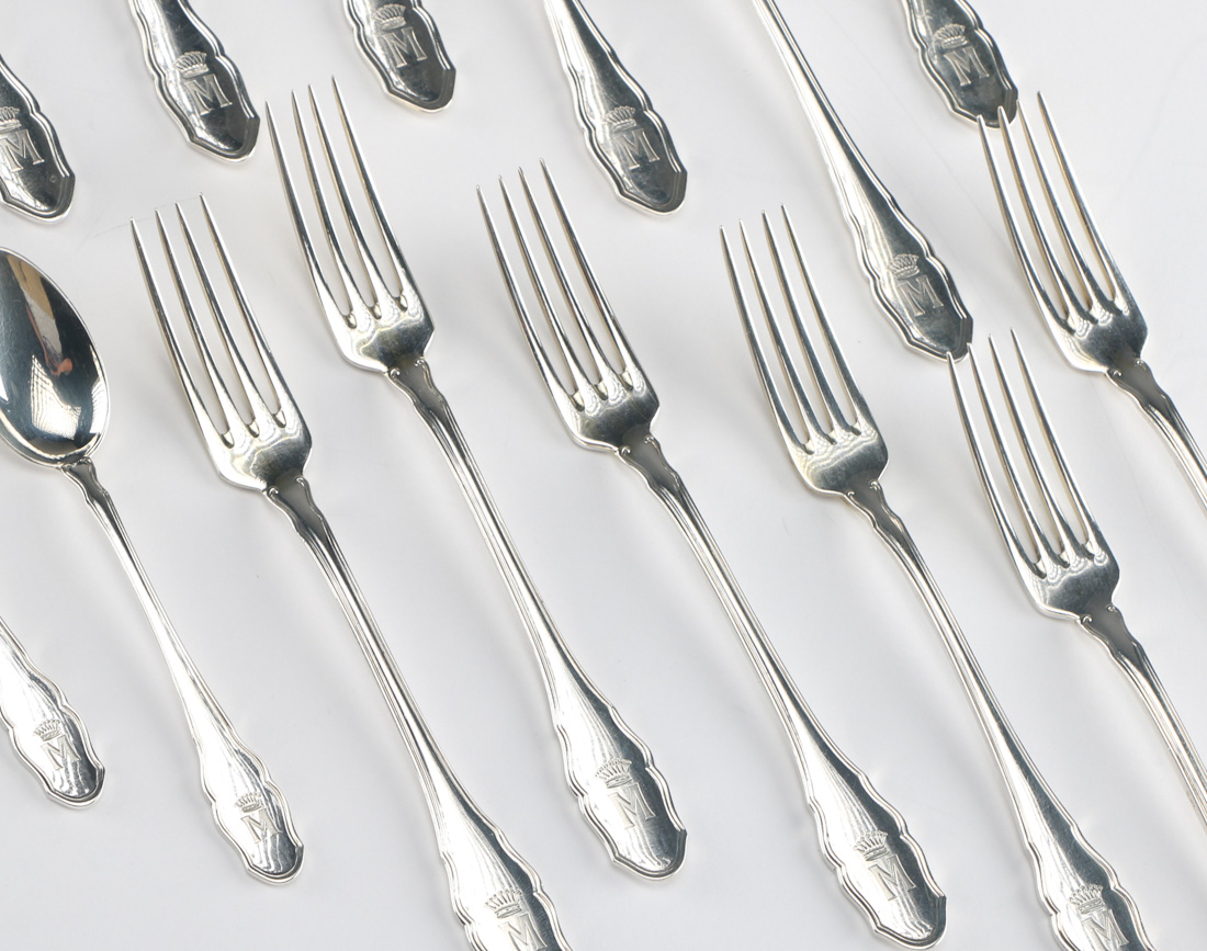 German Silver Flatware Set
