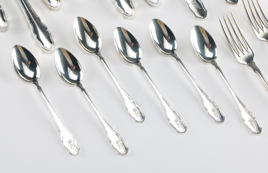 German Silver Flatware Set
