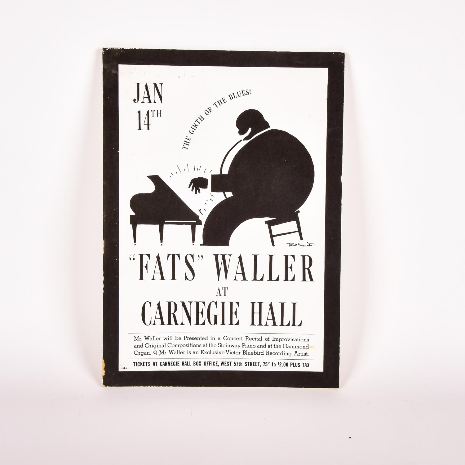 "Fats" Waller at Carnegie Hall Poster
