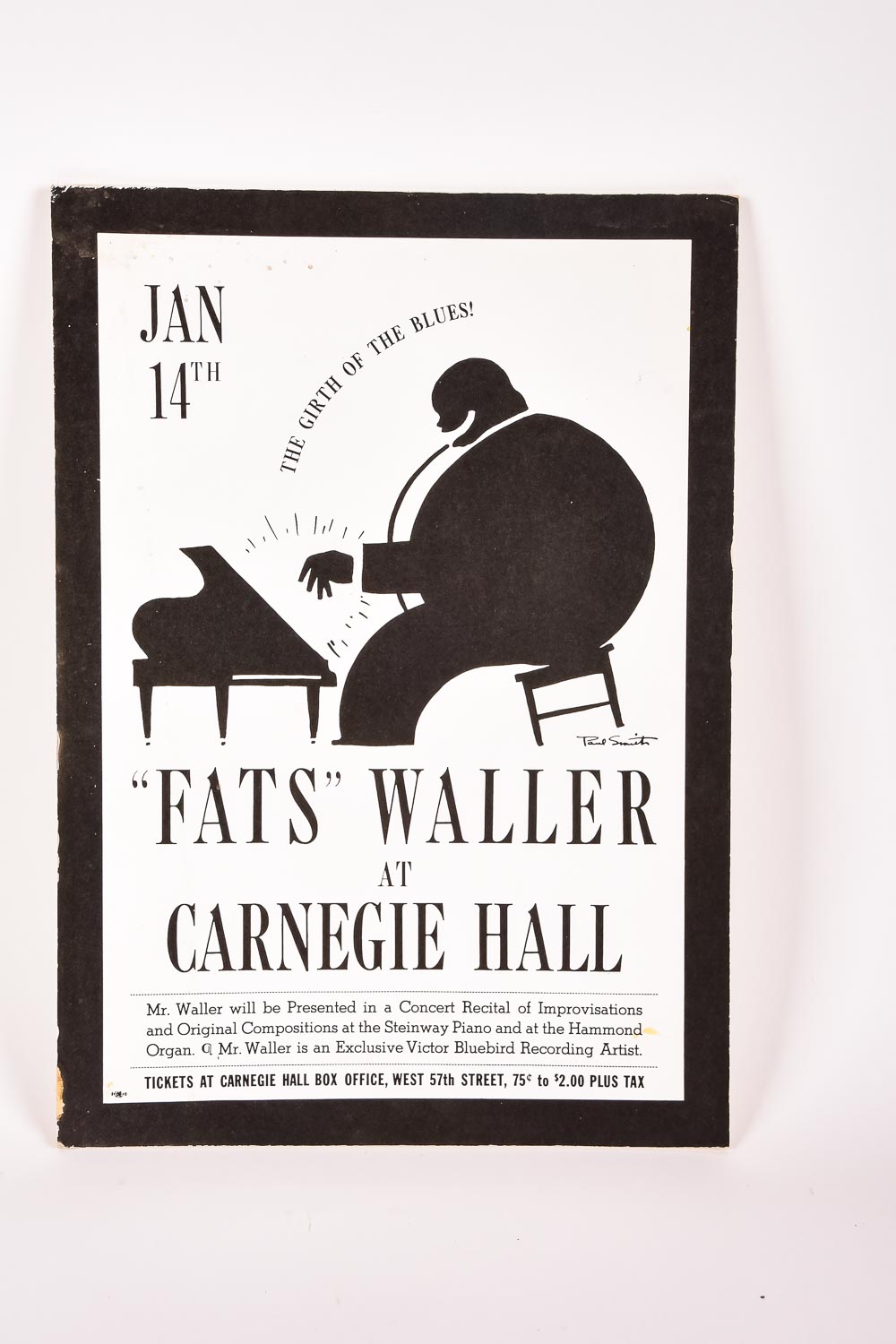 "Fats" Waller at Carnegie Hall Poster