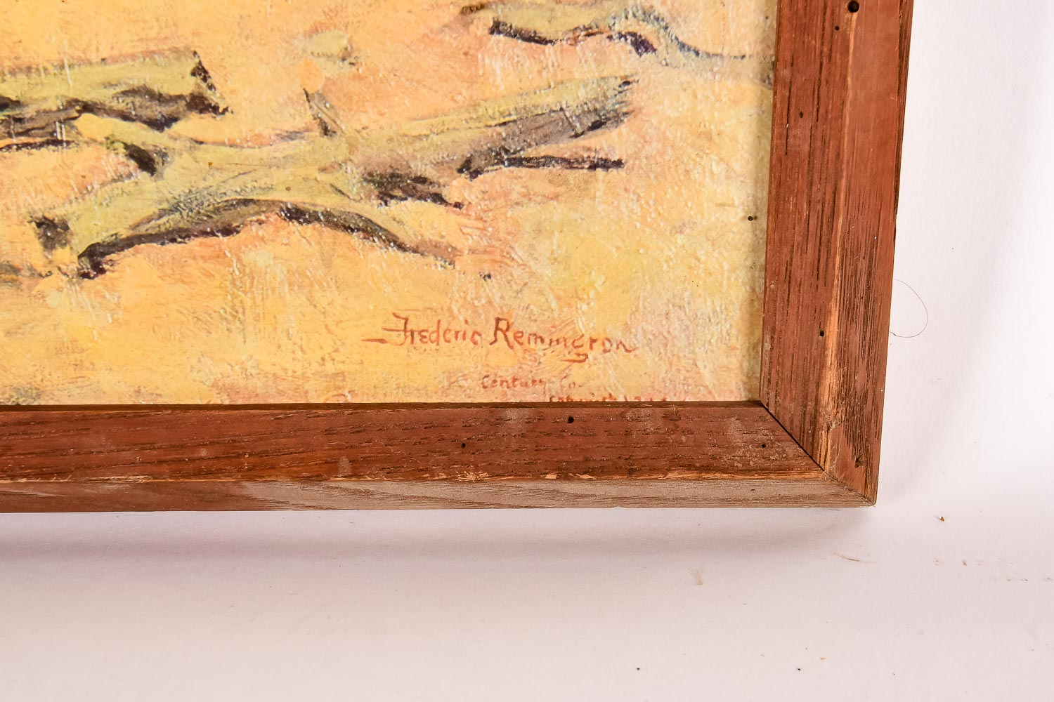 Frederic Remington Print on Board