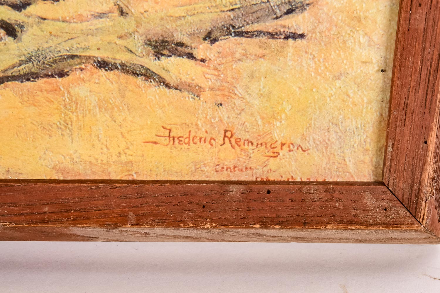 Frederic Remington Print on Board