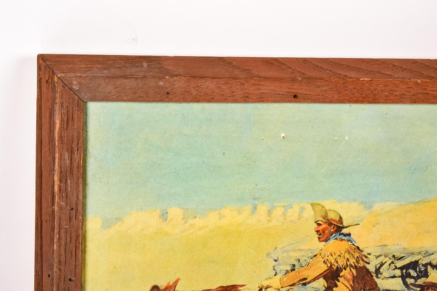 Frederic Remington Print on Board