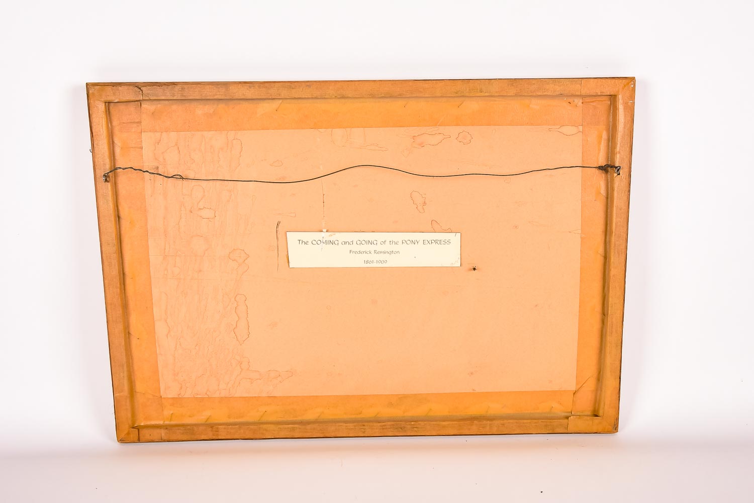 Frederic Remington Print on Board