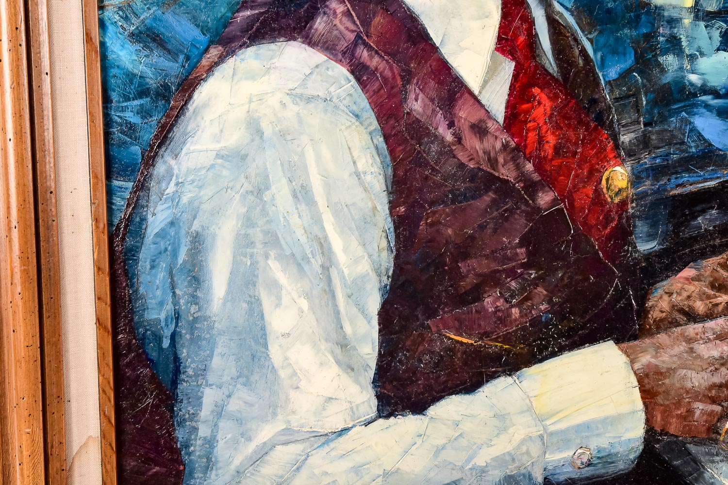 Signed Oil on Canvas Portrait of Fats Waller