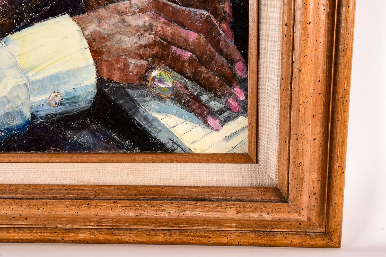 Signed Oil on Canvas Portrait of Fats Waller