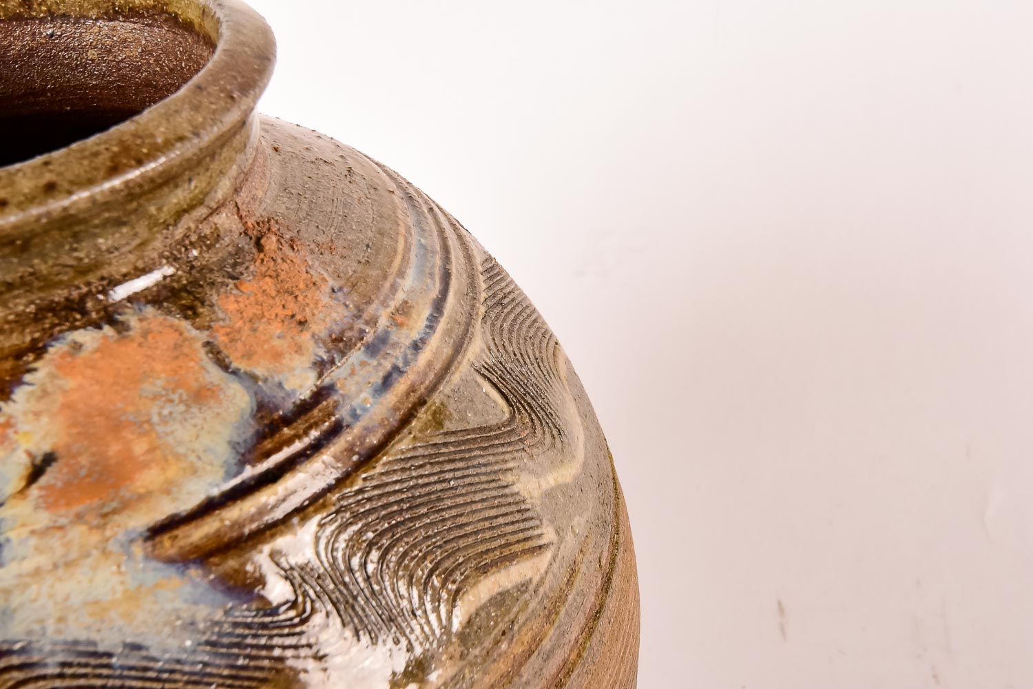 Wheel-Thrown Stoneware Vase