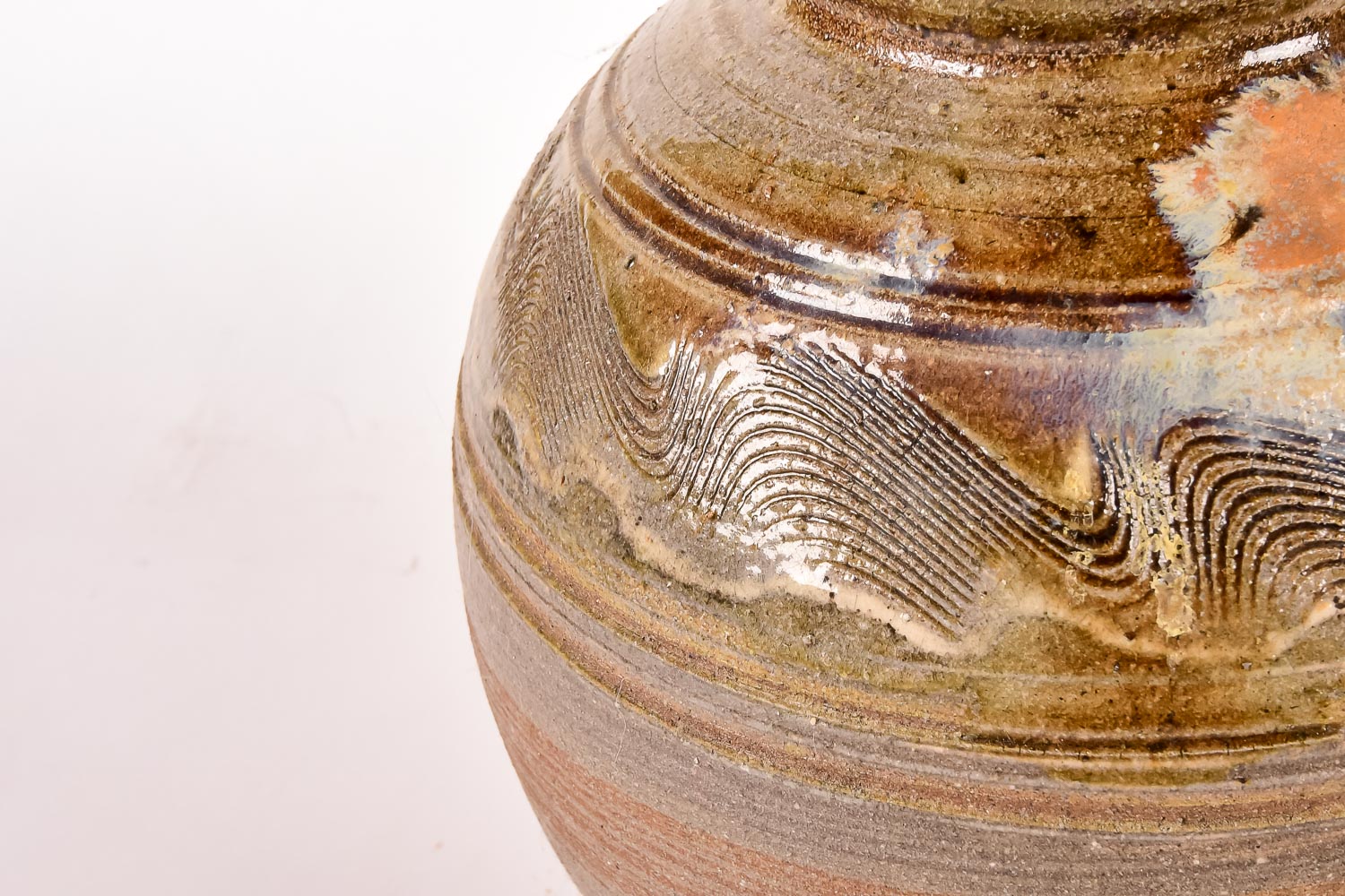 Wheel-Thrown Stoneware Vase