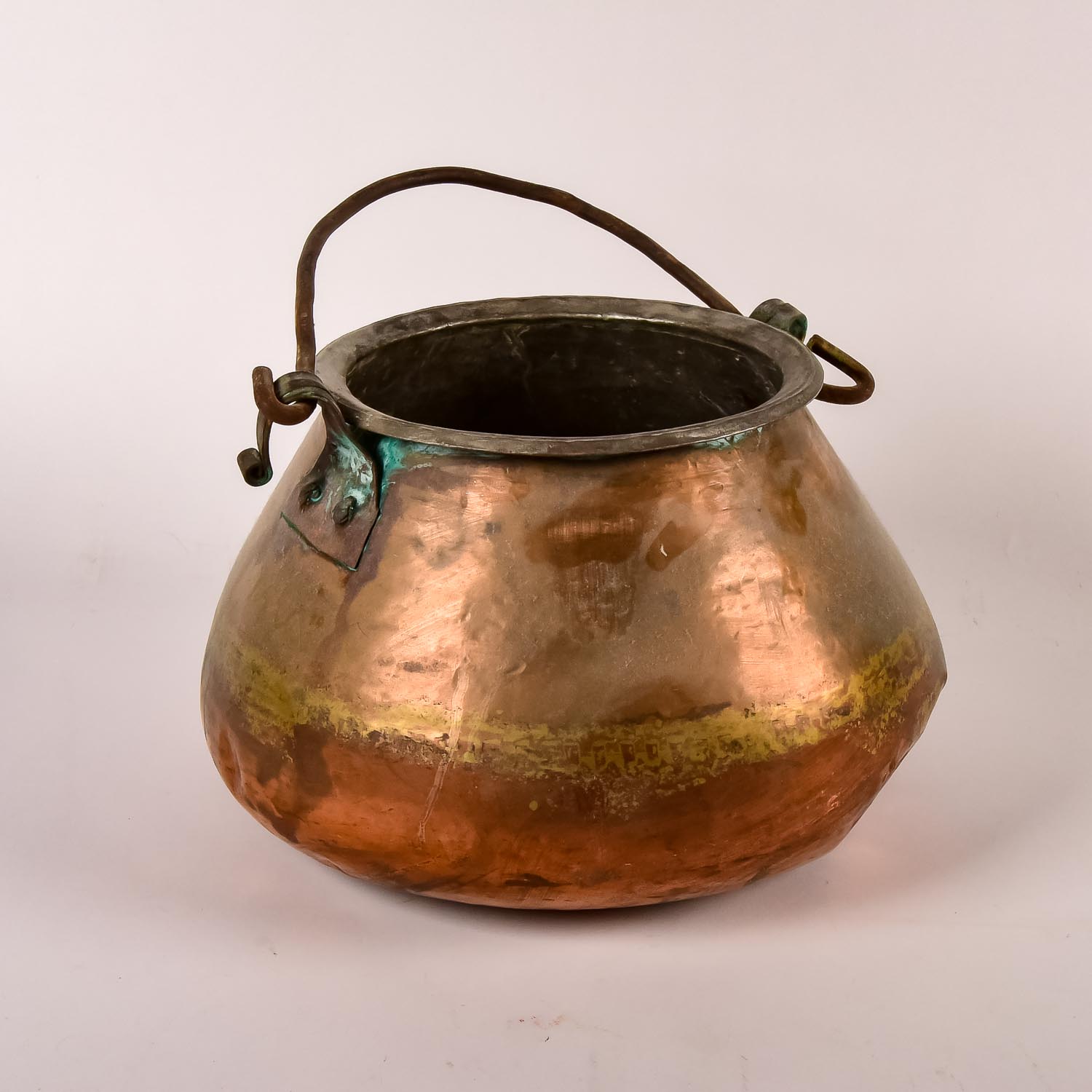 Vintage Copper Fireplace Pot