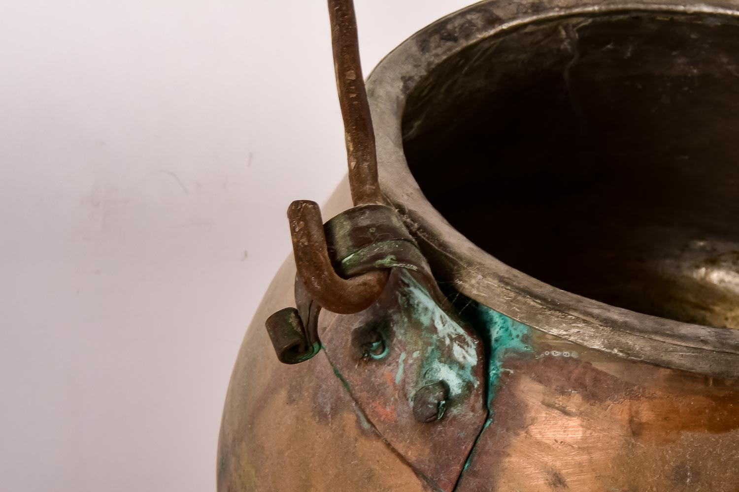 Vintage Copper Fireplace Pot