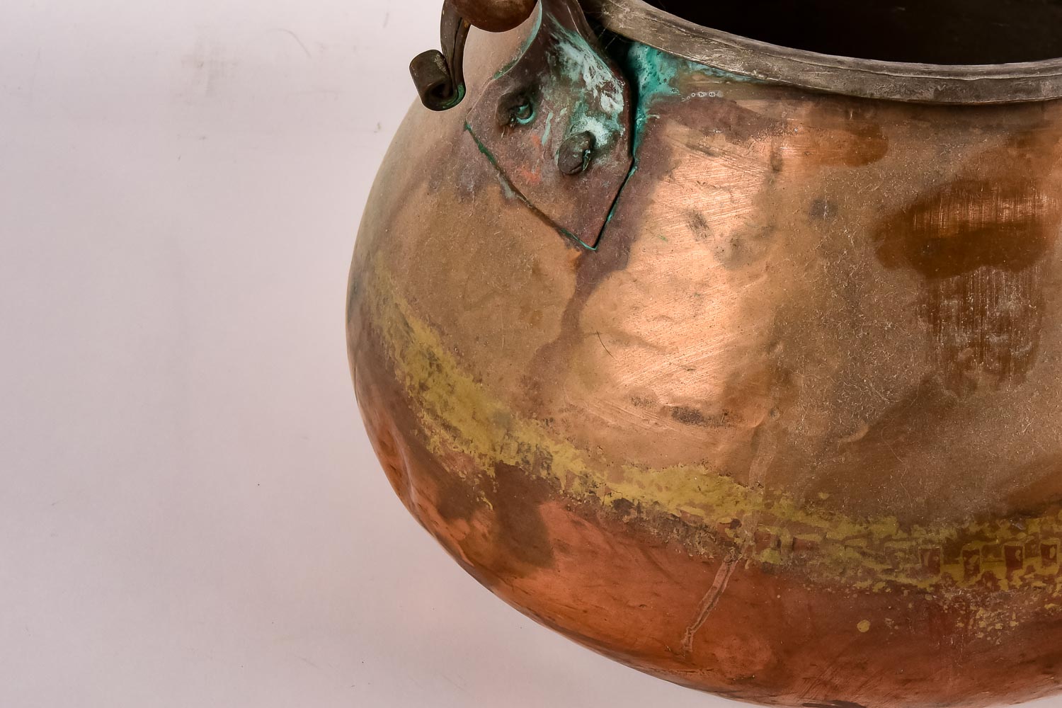 Vintage Copper Fireplace Pot