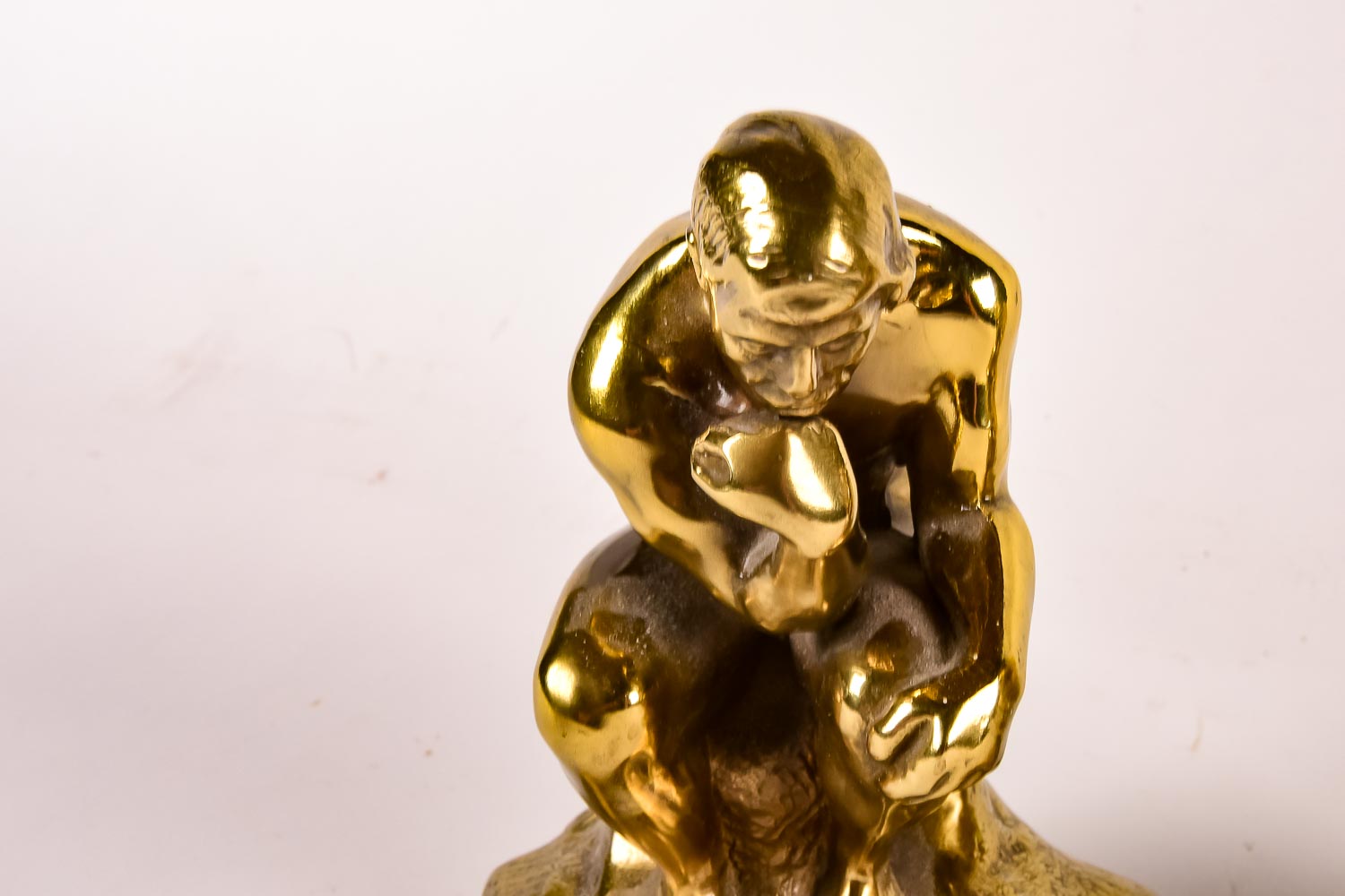 Brass Bookends after "The Thinker"