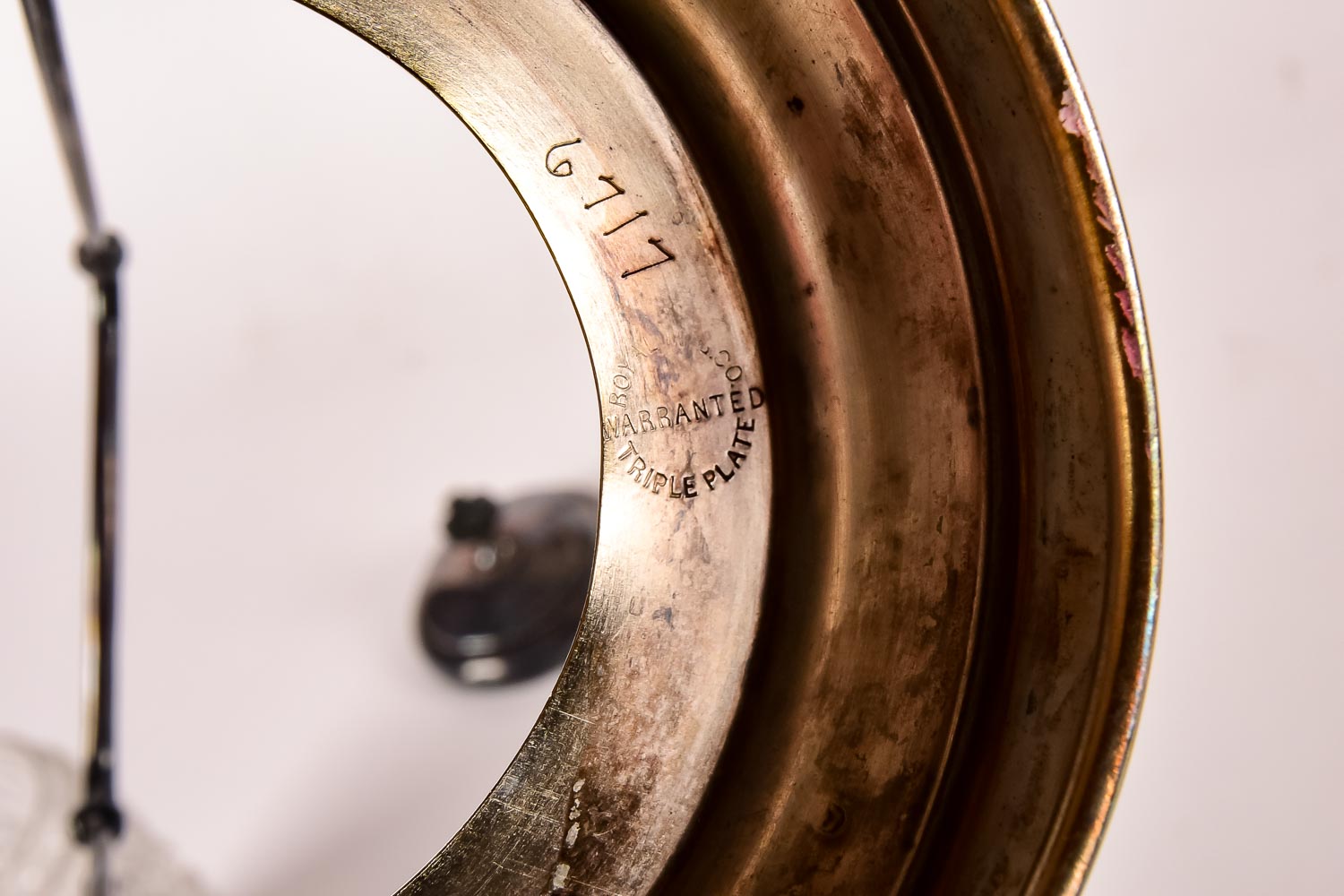 Silver Plate and Glass Pickle Jar