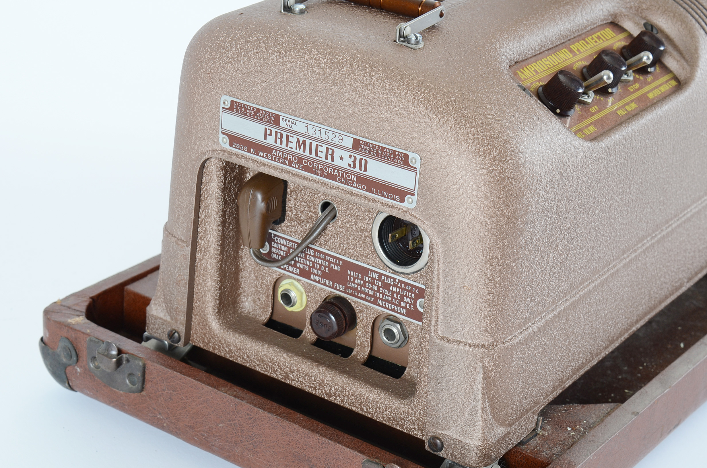 Vintage Ampro Premier 30 Sound Projector and Speaker