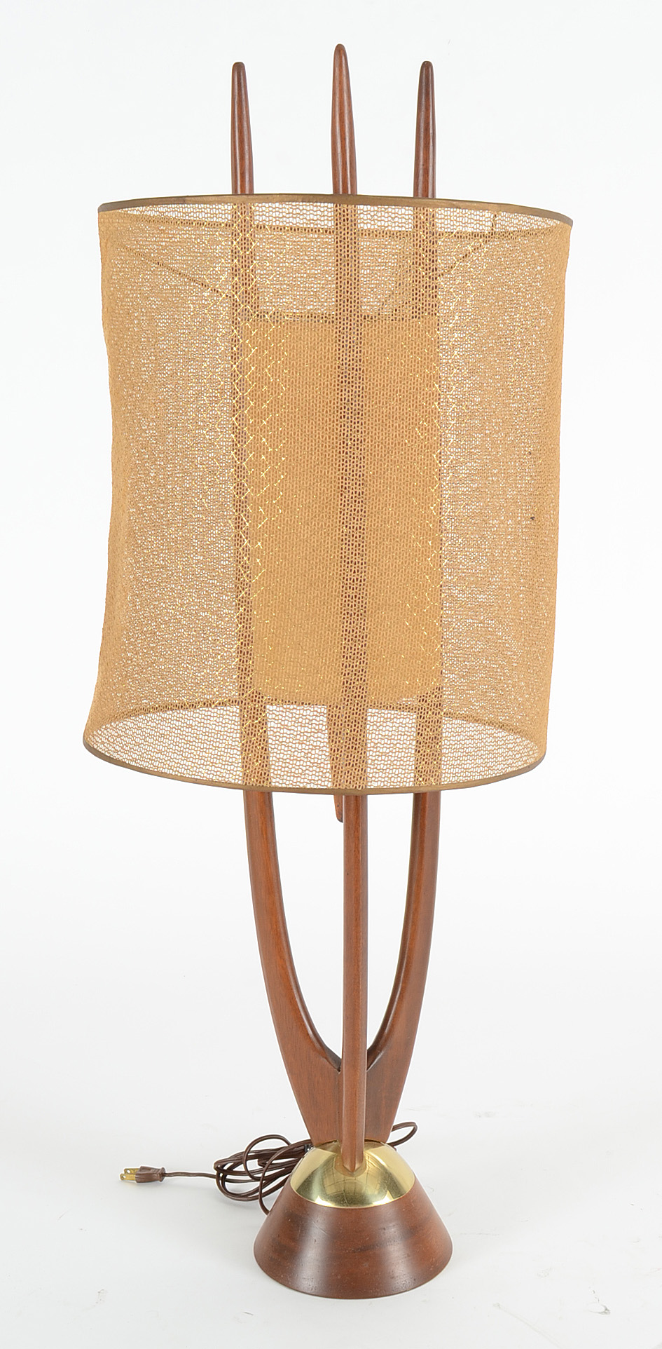 Pair of Modeline Teak Lamps by Adrian Pearsall