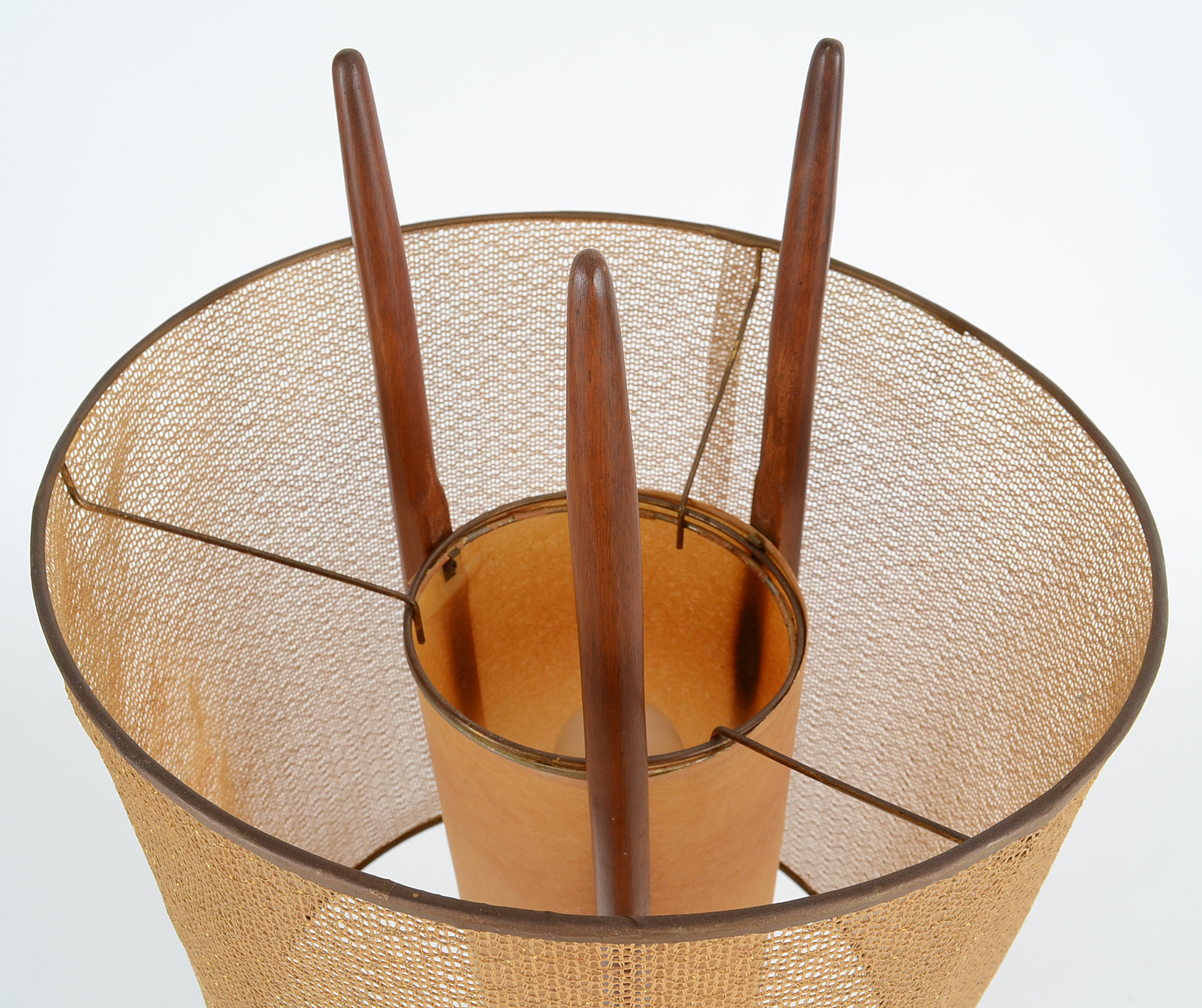 Pair of Modeline Teak Lamps by Adrian Pearsall