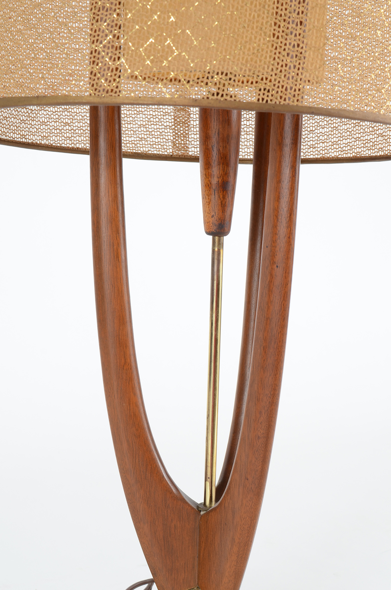 Pair of Modeline Teak Lamps by Adrian Pearsall