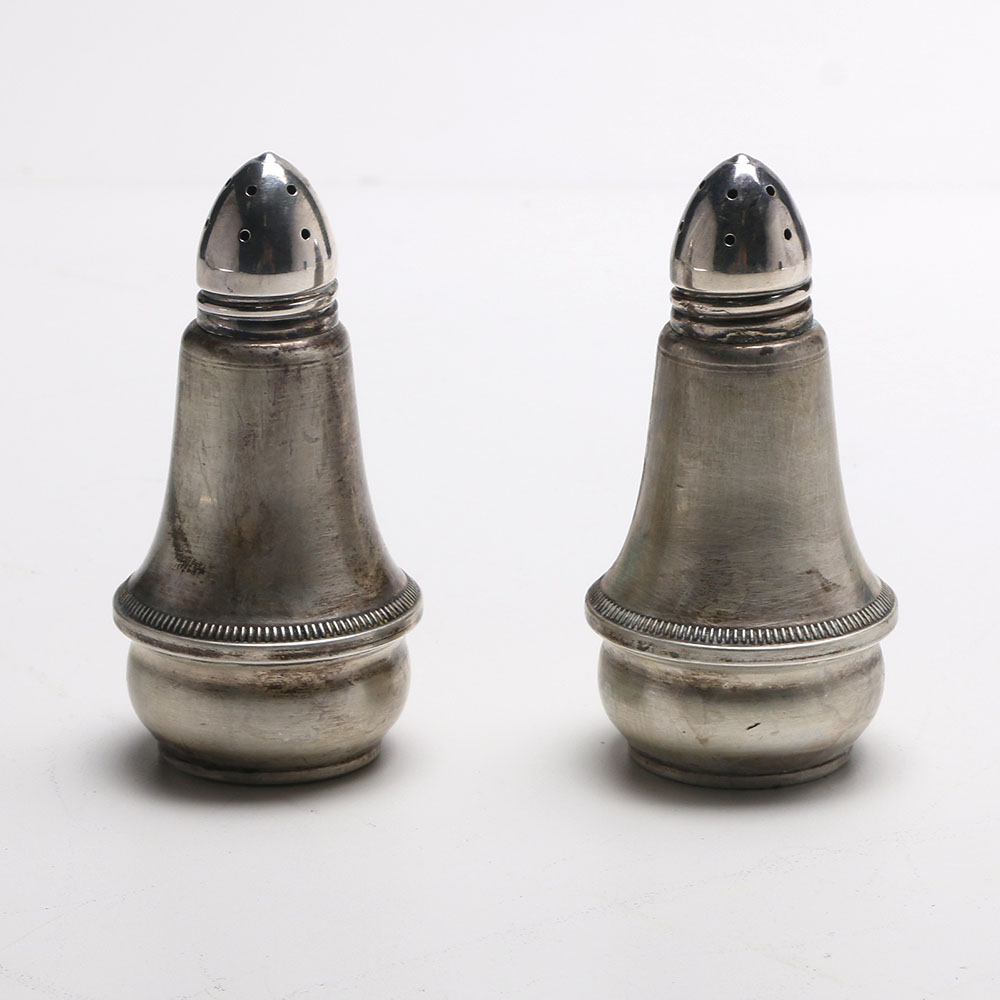 Duchin Creation Weighted Sterling Salt and Pepper Shakers