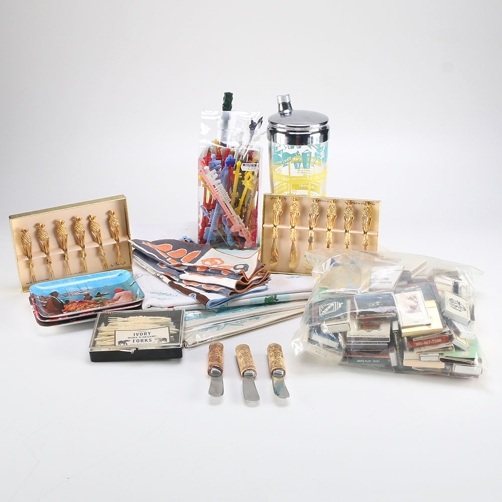 Assortment of Bar Themed Memorabilia