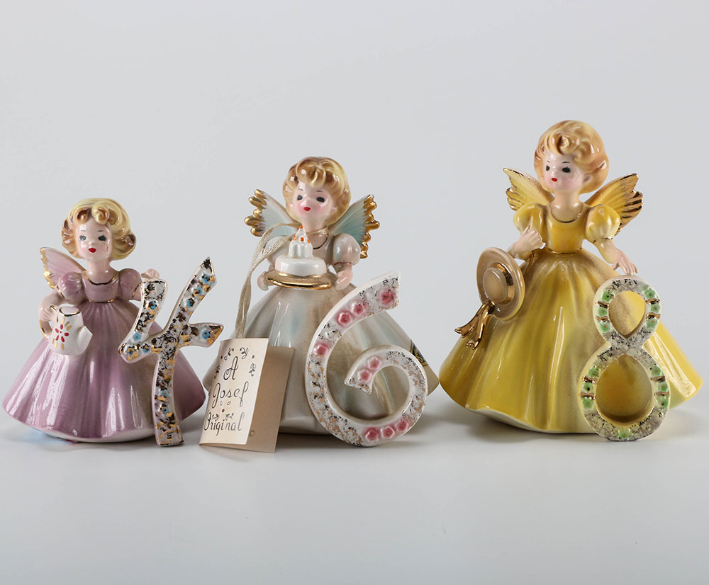 Josef Originals Birthday Angel Figurines