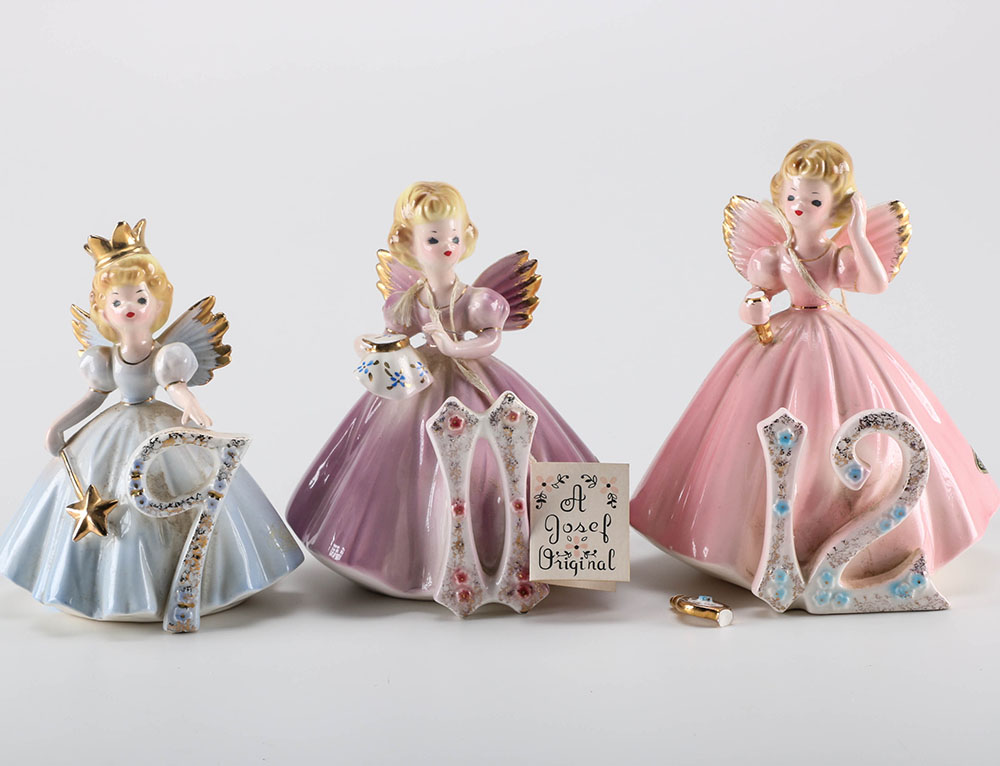 Josef Originals Birthday Angel Figurines