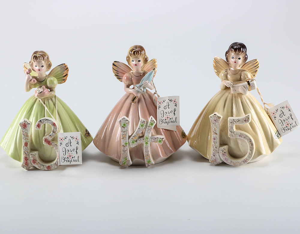 Josef Originals Birthday Angel Figurines