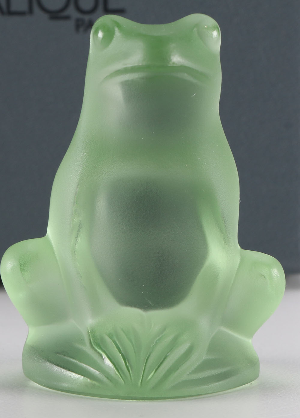 Lalique Paris Crystal Frog Figurine