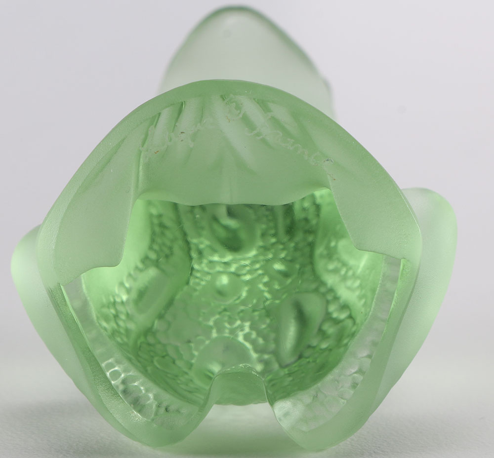 Lalique Paris Crystal Frog Figurine