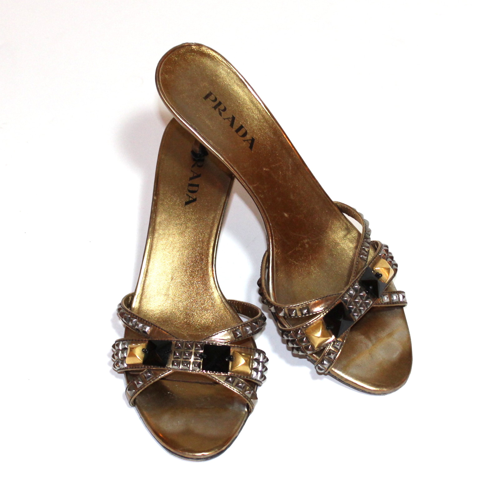 Prada Mules with Kitten Heels