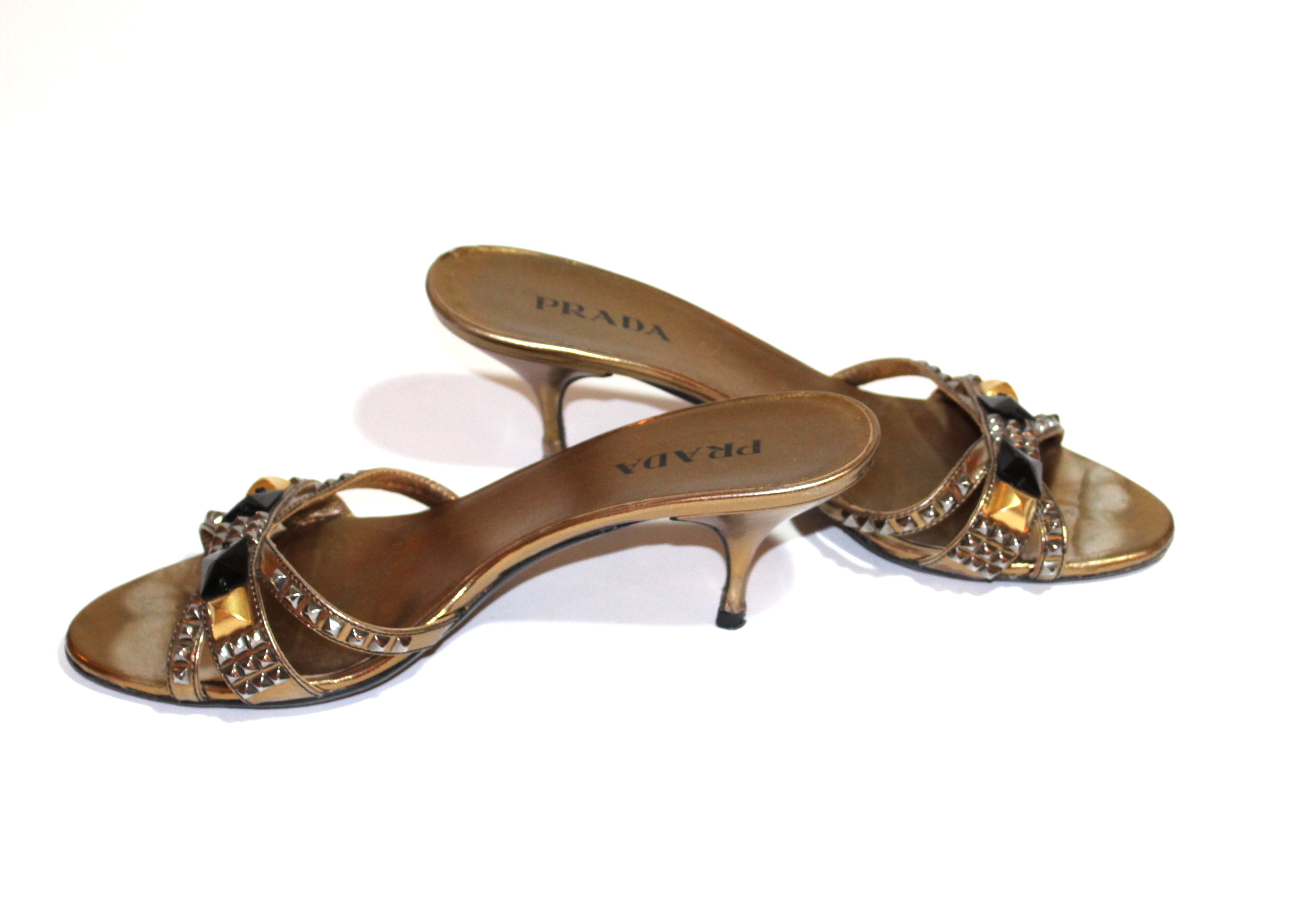 Prada Mules with Kitten Heels