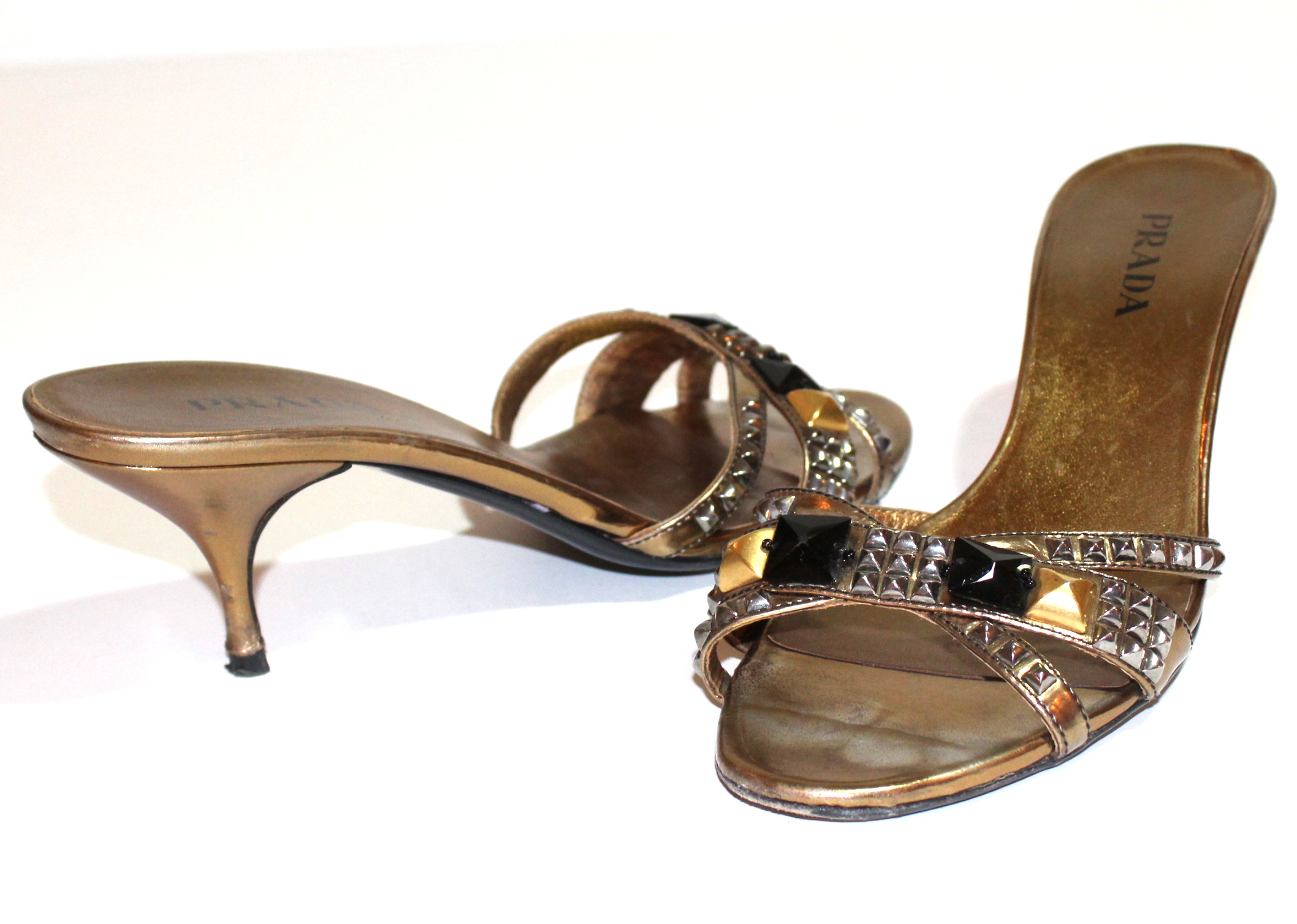 Prada Mules with Kitten Heels